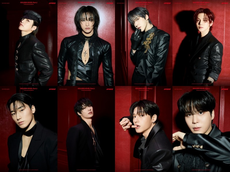 에이티즈, 미니 12집 에디션 포토 공개…멤버 전원 센터 비주얼+관능美