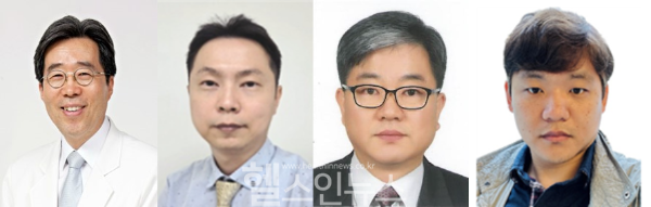 (왼쪽부터) 배상철 한양대학교류마티스병원 류마티스내과 의학석좌교수, 김광우 경희대학교 생물학과 교수, 김봉조 국립보건연구원 과장, 김영진 연구관 (한양대류마티스병원 제공)