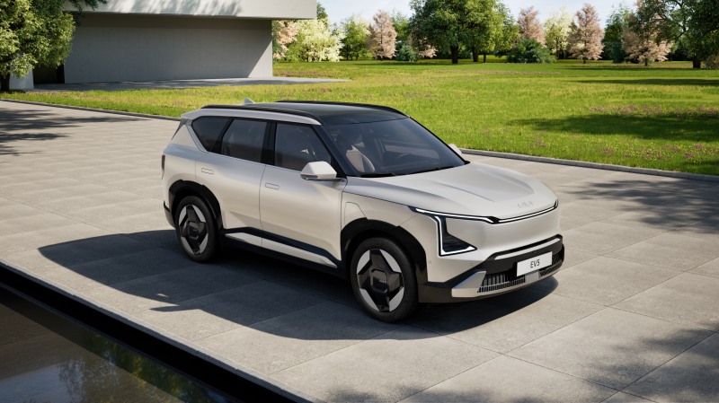 기아가 하반기 출시 예정인 준중형 전기 스포츠유틸리티차량(SUV) EV5 외관 ⓒ기아