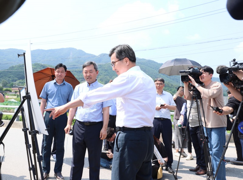 김동연 경기도지사, 서울~양평고속도로 현장 전격 방문