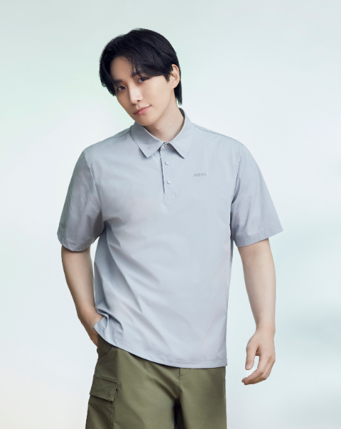 네파 ‘아이스테크쉘 우븐 폴로티셔츠’ 착용 이미지_모델 이준호
