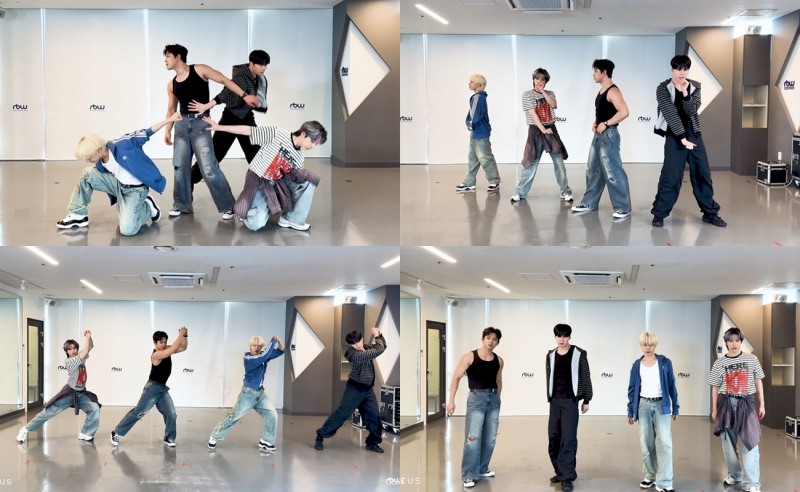 원어스, 신곡 'X' 무빙 캠 버전 안무 연습 영상 공개…프로페셔널 면모 과시