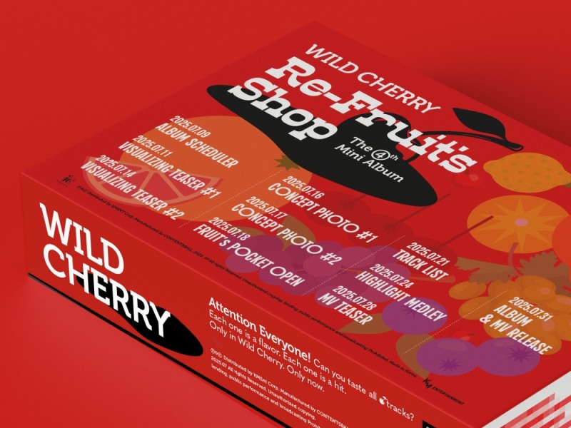 아이칠린, 31일 미니 4집 'WILD CHERRY'로 여름 가요계 출격…‘강렬+유니크 무드’ 스케줄러 공개