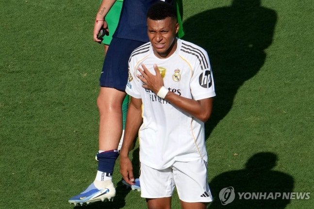 친정팀에 완패한 음바페 / 사진=연합뉴스