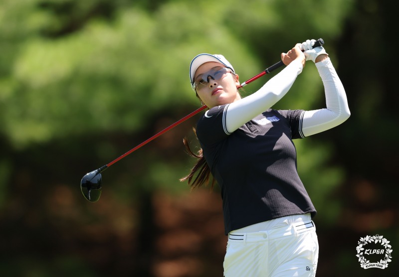 한진선의 경기 모습. /KLPGA