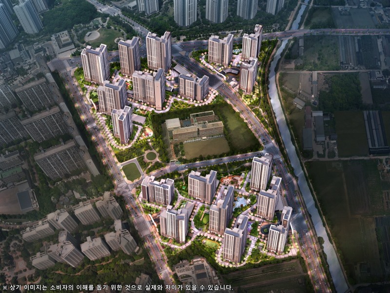 해링턴 플레이스 풍무 전체 조감도