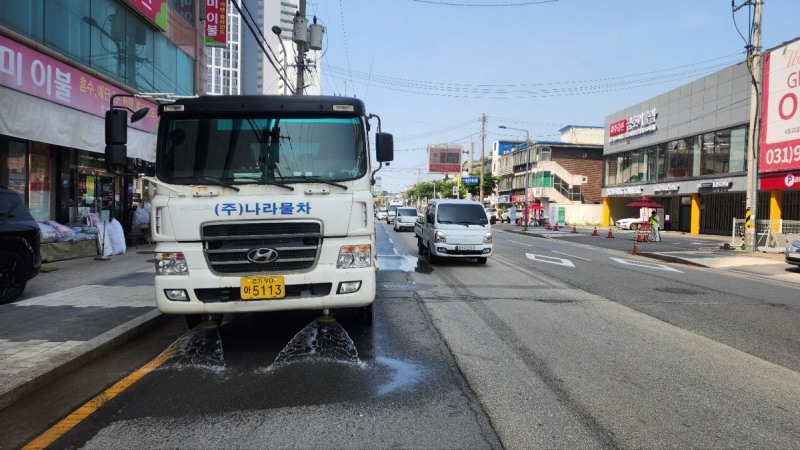 폭염 대응 살수차 운영