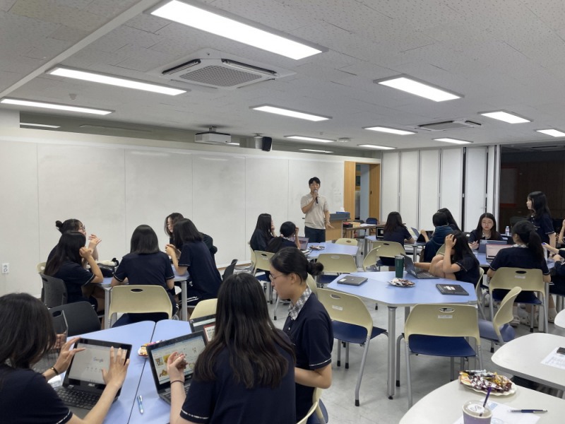 일산중학교에서 진행된 주민참여예산학교