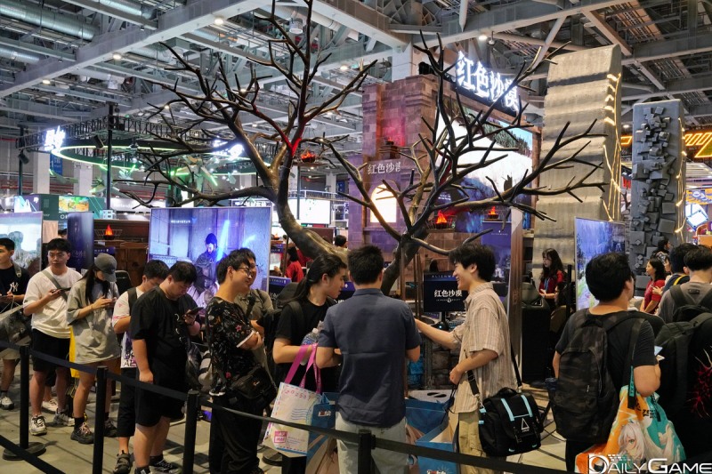 헥세 마리와의 전투 지역을 콘셉트로 시연 지역이 꾸며졌다.