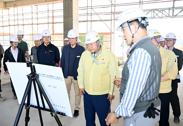 김경일 시장, 대규모 건설 현장 찾아 안전 실태 점검