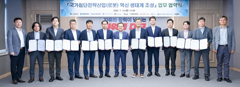 대구시, '로봇산업 혁신 생태계 조성' 위한 상생협력 MOU 체결