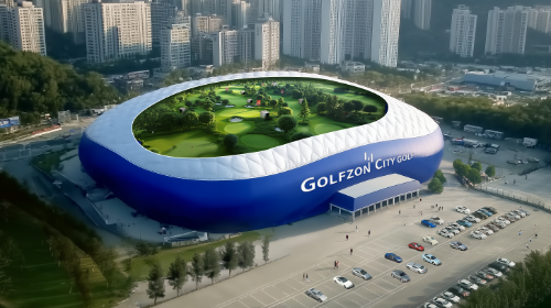 골프존의 지속가능한 골프문화를 위한 새로운 모델인 ‘시티골프(CITY GOLF)’ 조감도