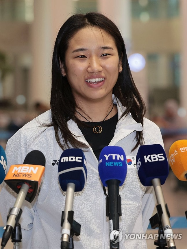 인도네시아오픈 우승 소감 밝히는 안세영 / 사진=연합뉴스