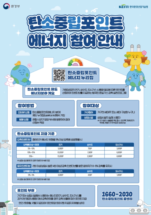 탄소중립포인트(에너지분야) 홍보물