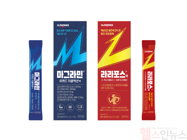 액상 스틱형 ‘마그네슘’·‘아르기닌’ 제품 사진 (일동제약 제공)