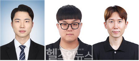 (왼쪽부터) 여승현 건국대학교 생물공학과 연구원, 조민철 연구원, 박기수 교수 (한국보건산업진흥원 제공)