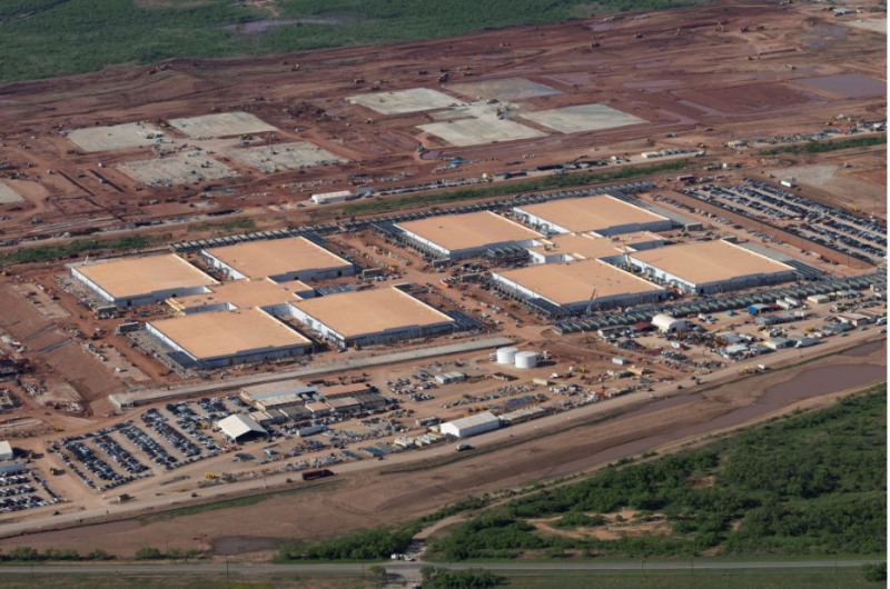 텍사스주에 건설중인 스타게이트의 데이터센터. 사진=로이터통신, 연합뉴스