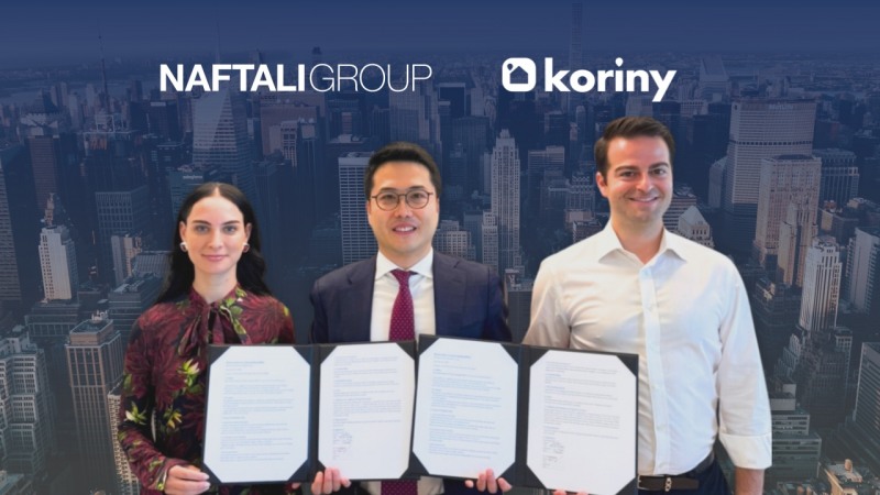 (왼쪽부터) NAFTALI GROUP의 Danielle Naftali, 중앙 코리니 문태영 대표, NAFTALI GROUP의 Eric Solomon