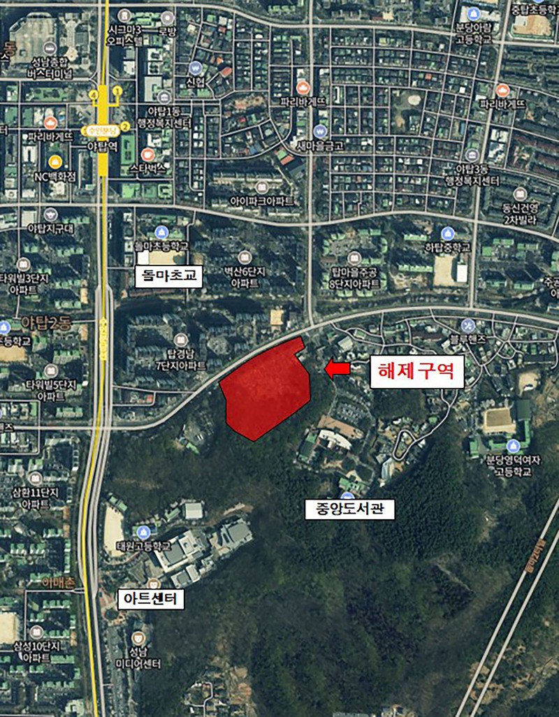 토지거래허가구역 위치도