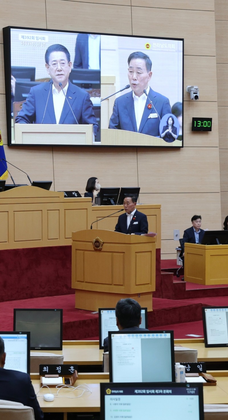 서대현 전남도의원, 식수 안전 확보 위한 '공공건물 저수조 실시간 수질관리 시스템' 도입 촉구