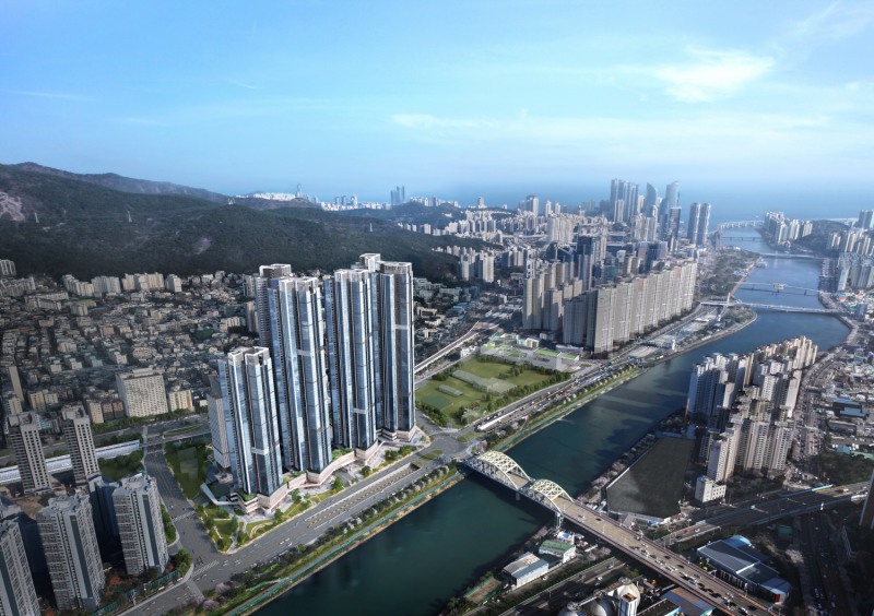 르엘 리버파크 센텀 광역조감도 / 롯데건설