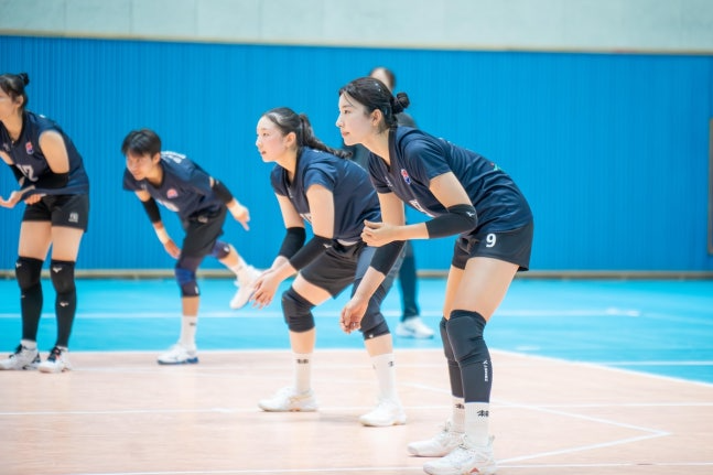 훈련하는 한국도로공사 선수들 / 사진=한국도로공사 배구단 제공. 연합뉴스