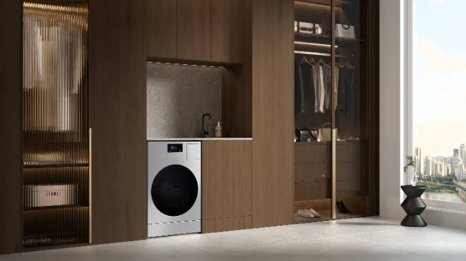 삼성전자의 프리미엄 올인원 세탁건조기 '인피니트 AI 콤보' 라이프스타일 이미지 ⓒ삼성전자