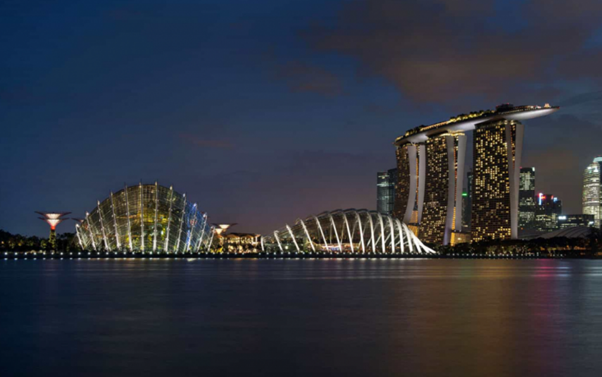 싱가포르 ‘가든스 바이 더 베이 조명./LPA 홈페이지 갈무리
