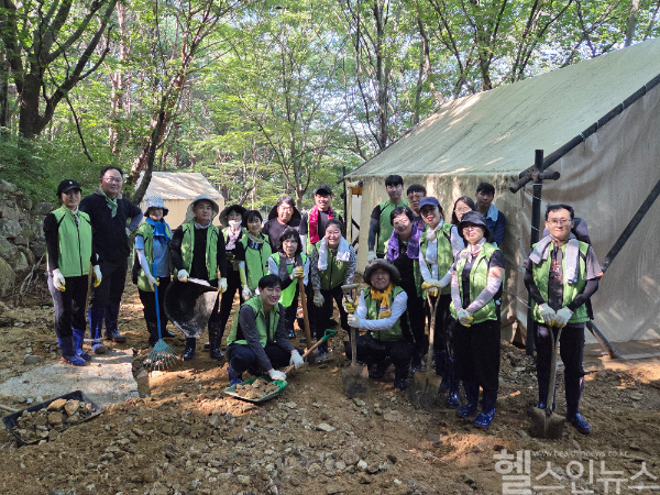 창원힘찬병원, 산청 수해복구 현장서 구슬땀 (힘찬병원 제공)