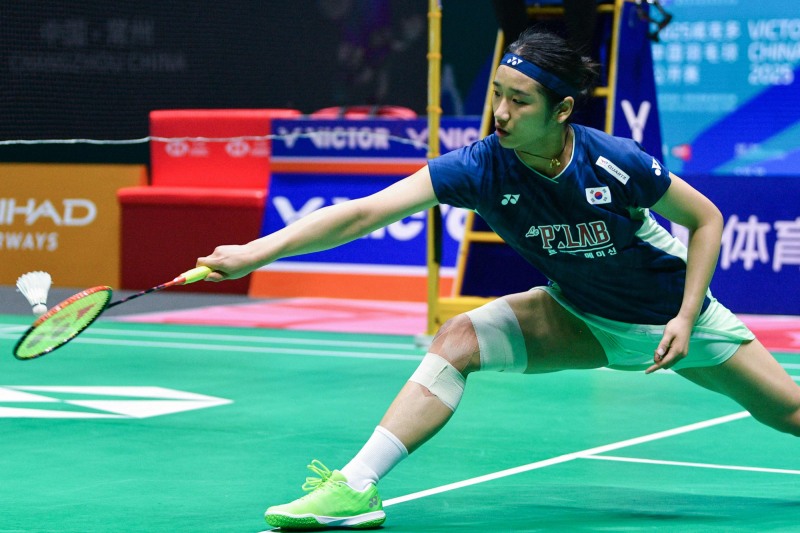 26일 중국오픈 준결승에서 안세영의 경기 모습. 사진=연합뉴스