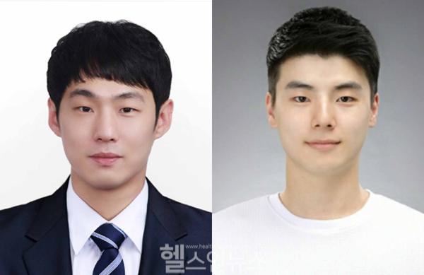 (좌) 백승훈 방호원, (우) 윤영서 방호원 (충북대병원 제공)