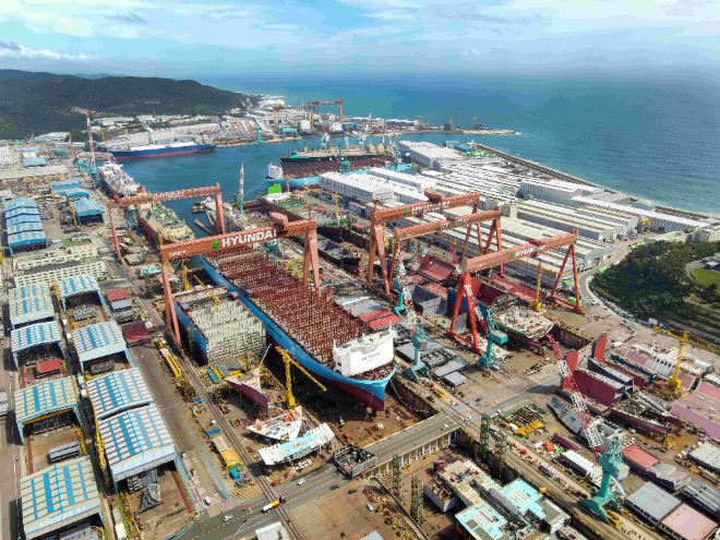 울산 동구 HD현대중공업 야드 전경 ⓒHD현대중공업