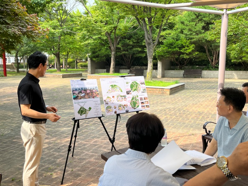 한별어린이공원 환경개선사업 현장 방문