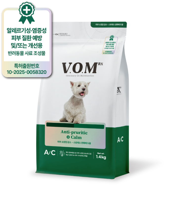 브이오엠 알엑스 독 안티프루라이틱 캄 (제공=우리와주식회사)