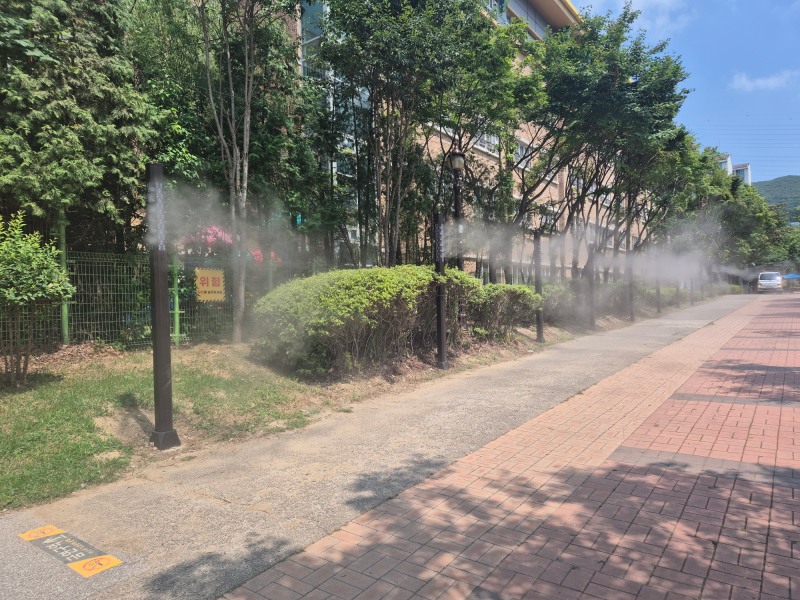 폭염에 대비한 쿨링포그 운영