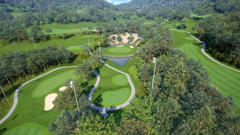 골프존 일죽 썬밸리 코스. /골프존