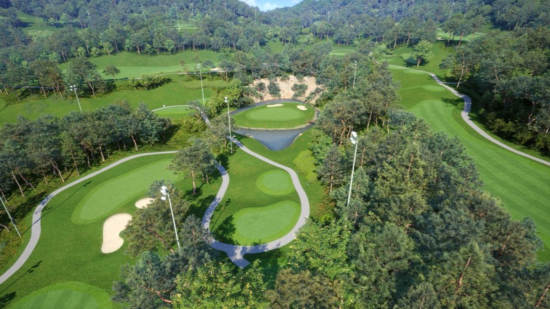 골프존 일죽 썬밸리 코스. /골프존