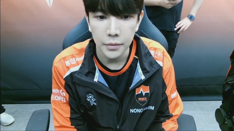 현재 B조 1위 농심 레드포스의 'TK777' 이태경(출처=대회 실황 캡처).