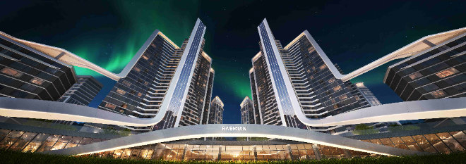 메인 주거동 라이징 루미 스트림(RISING LUMI STREAM) 특화 조명