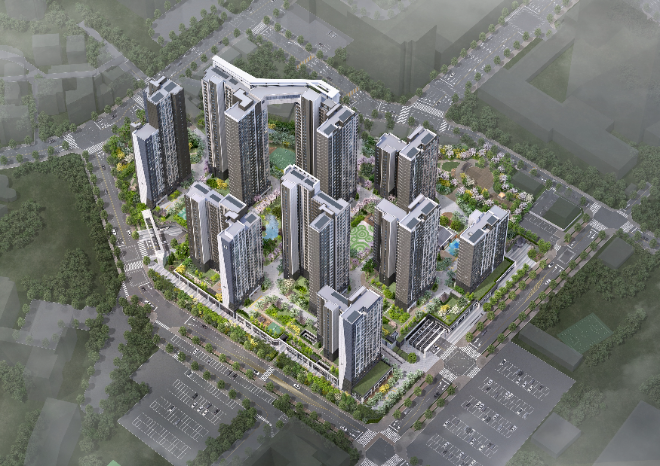 디에이치 아델스타 조감도. ⓒ 현대건설