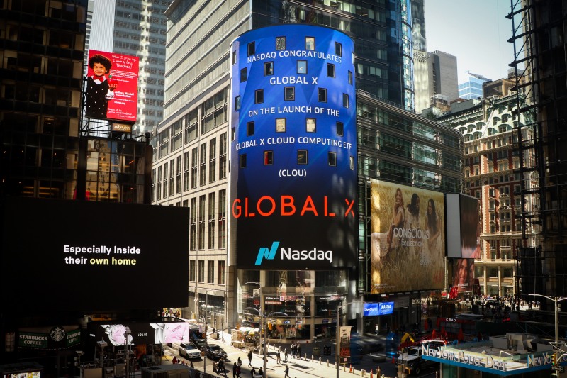 Global X 나스닥 광고./미래에셋자산운용