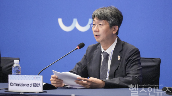 제2차 APEC 보건실무그룹회의 개회사하는 임승관 청장 (질병관리청 제공)