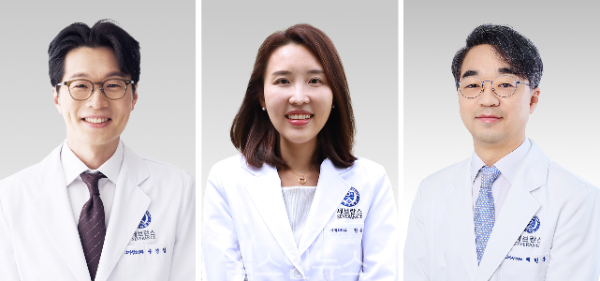 (좌측부터) 송경철, 권유진, 채현욱 연세의대 교수 (강남세브란스병원 제공)