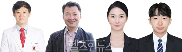 (왼쪽부터) 김현구 고려대 구로병원 심장혈관흉부외과 교수, 최학수 미국 하버드의대 교수, 전은비·김경수 고려대 구로병원 연구원 (고대구로병원 제공)