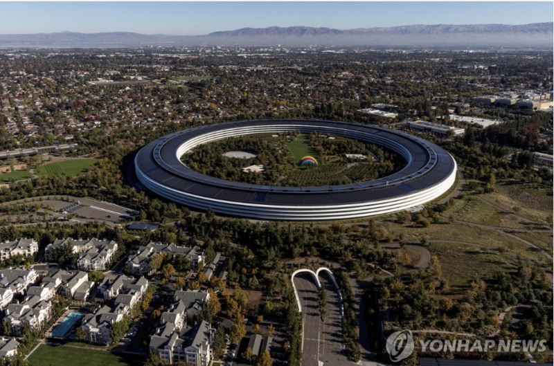 애플이 6일(현지시간) 미국에 1000억달러를 추가 투자한다는 소기에 5% 넘게 급등하면서 빅테크주들이 대부분 상승했다. 사진=로이터통신, 연합뉴스