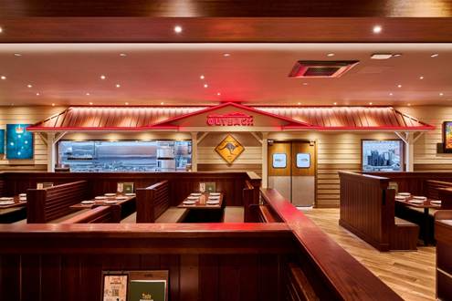 리뉴얼 오픈한 아웃백 ‘노원롯데점’ 매장 오픈 키친