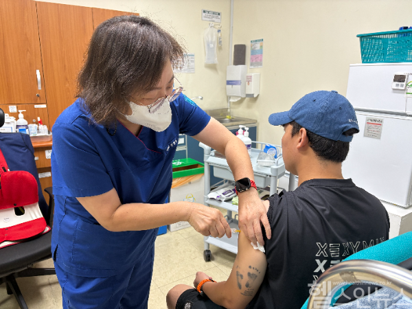 근로복지공단 정선병원, 백일해 무료 접종 캠페인 시작