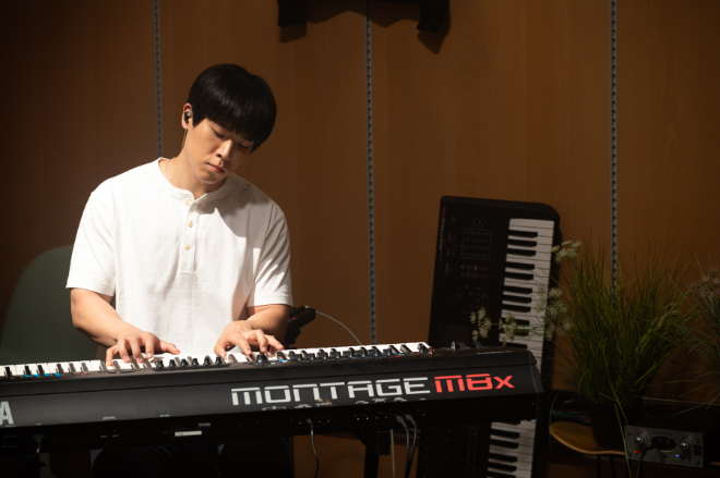 '준피'로 활동 중인 키보디스트 윤준현 ⓒ야마하뮤직코리아