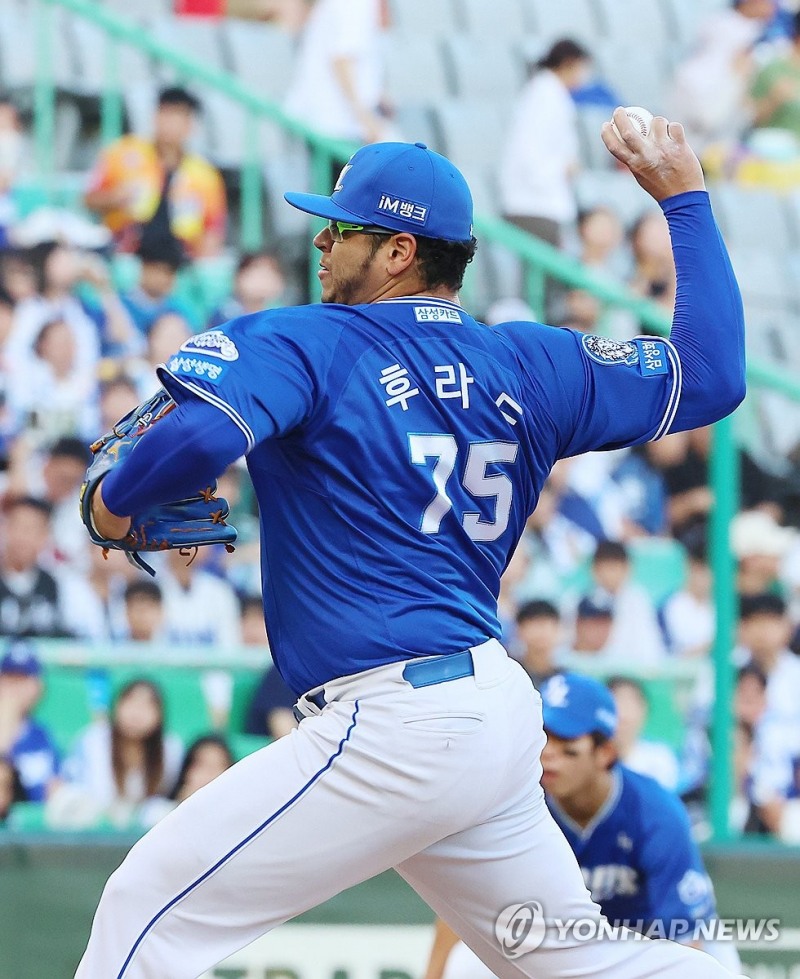 삼성 선발 후라도 / 사진=연합뉴스