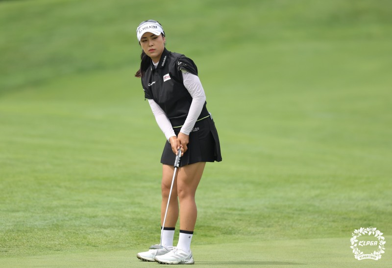 윤이나의 경기 모습. /KLPGA